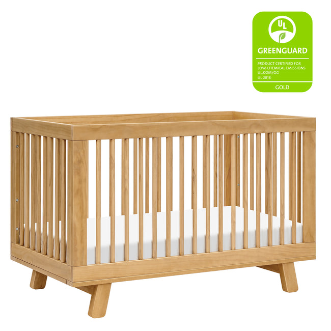M4201HY,Babyletto,Hudson 3-in-1 Convertible Crib w/Toddler Bed Conversion Kit in Honey Finish