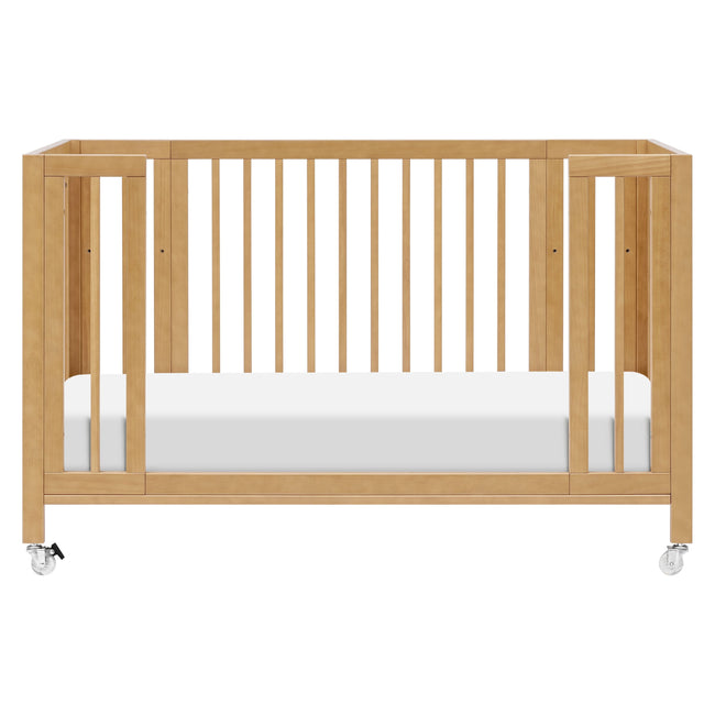 M30880HY,Babyletto,Rolli 9-in-1 Convertible All-Stages® Crib w/ Bassinet & Toddler Bed Kits in Honey