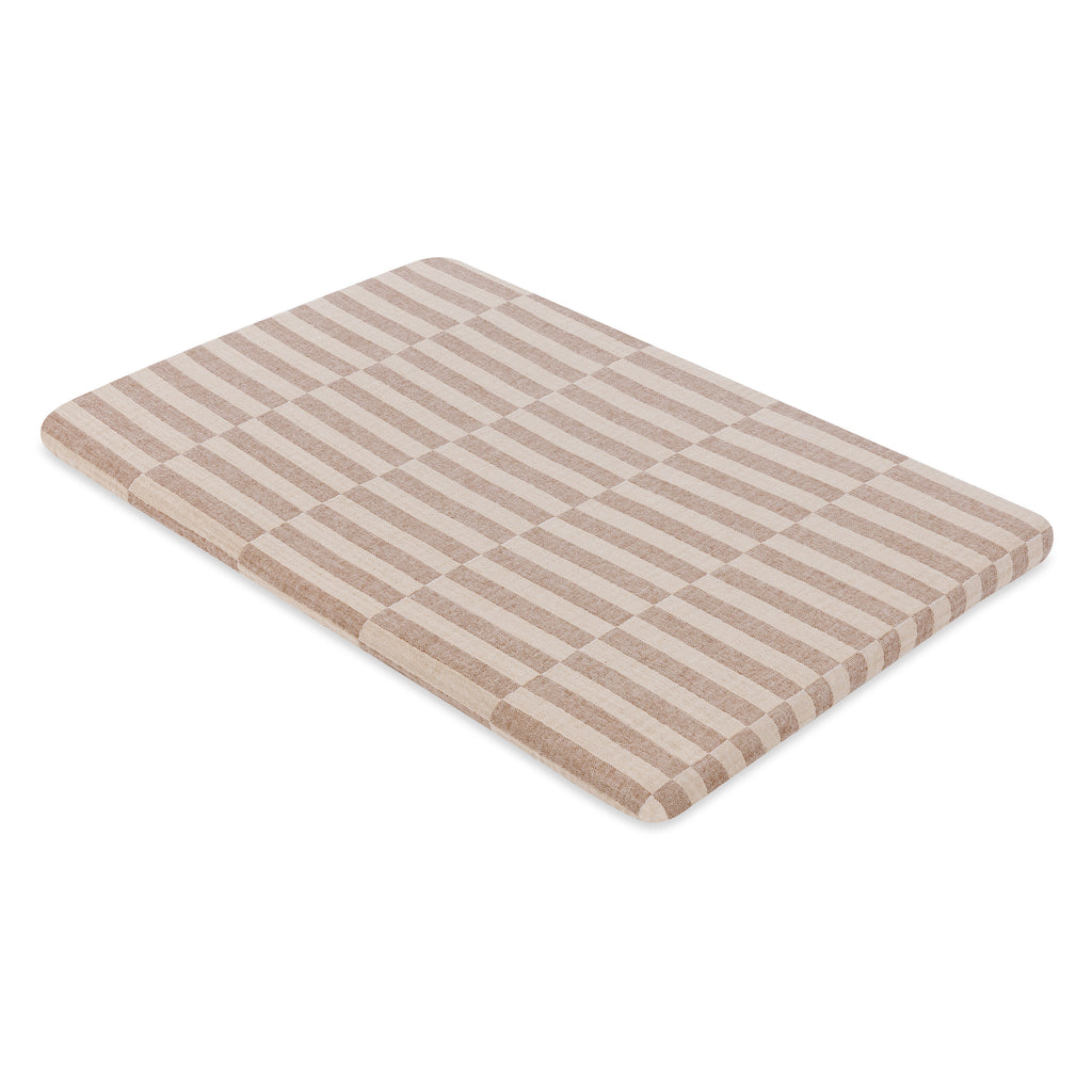 T30634,Babyletto,Cocoa Stripe Muslin All-Stages Bassinet Sheet in GOTS Certified Organic Cotton