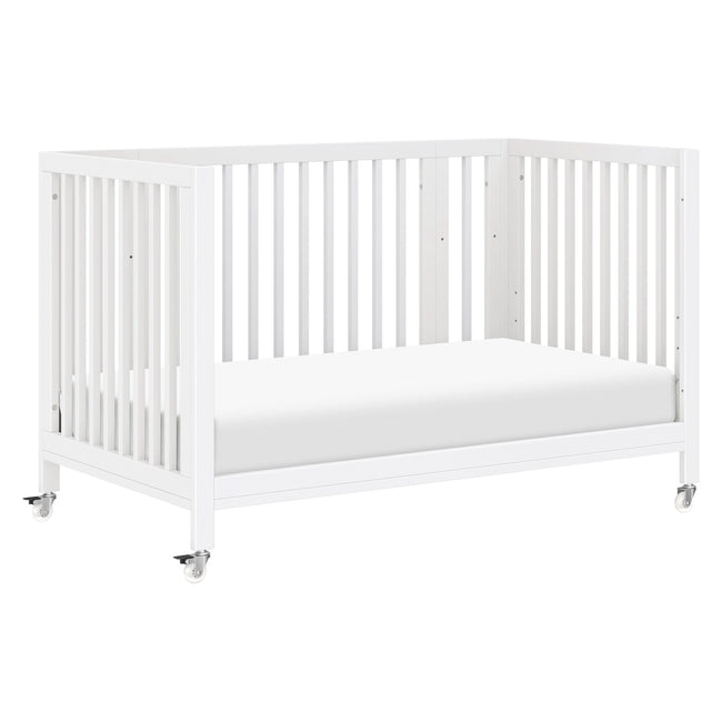M30880W,Babyletto,Rolli 9-in-1 Convertible All-Stages® Crib w/ Bassinet & Toddler Bed Kits in White
