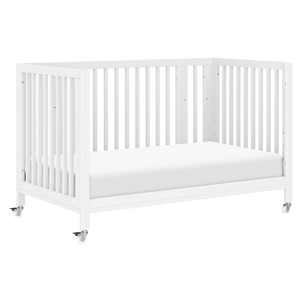 M30880W,Babyletto,Rolli 9-in-1 Convertible All-Stages® Crib w/ Bassinet & Toddler Bed Kits in White