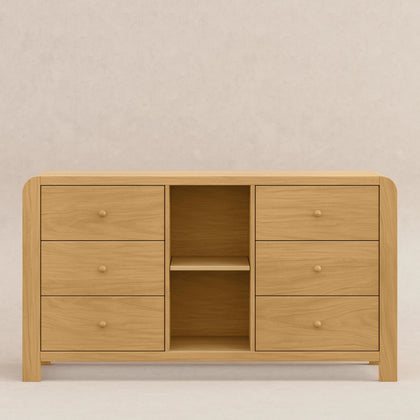 M18416HY,Babyletto Kids,TipToe 6-Drawer Assembled Dresser with Cubbies in Honey