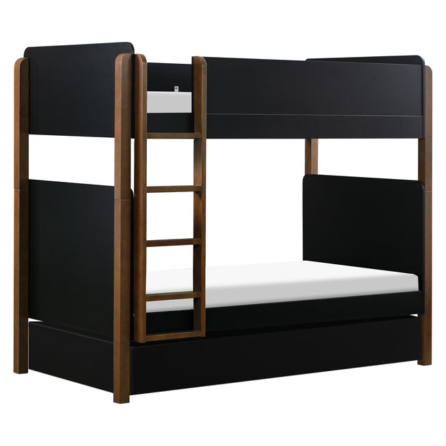 M19173B,The MDB Family,TipToe Twin Storage Trundle Bed in Black