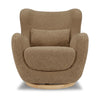 M24187CTSLB,Nursery Works,Solstice Swivel Glider in Cortado Shearling w/ Light Wood Base