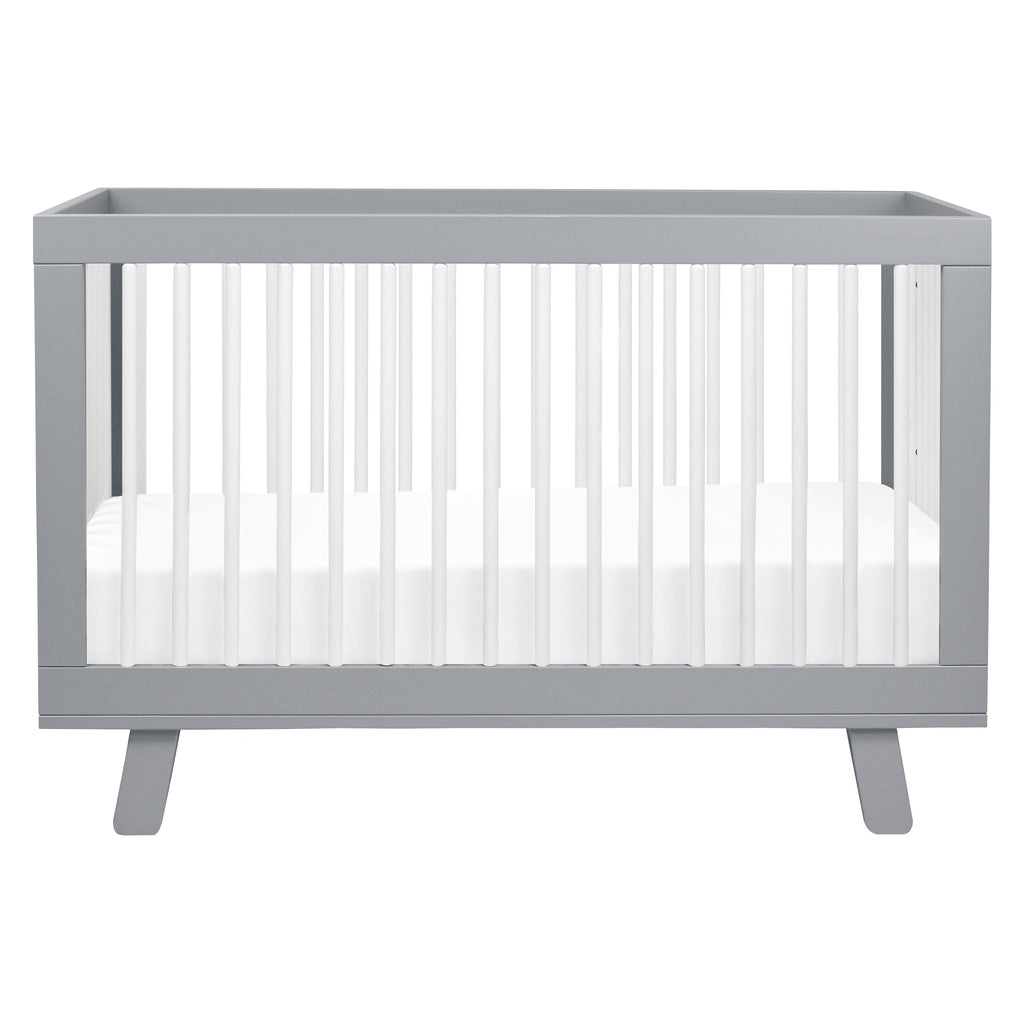 M4201GW,Babyletto,Hudson 3-in-1 Convertible Crib w/Toddler Bed Conversion Kit in Grey/White