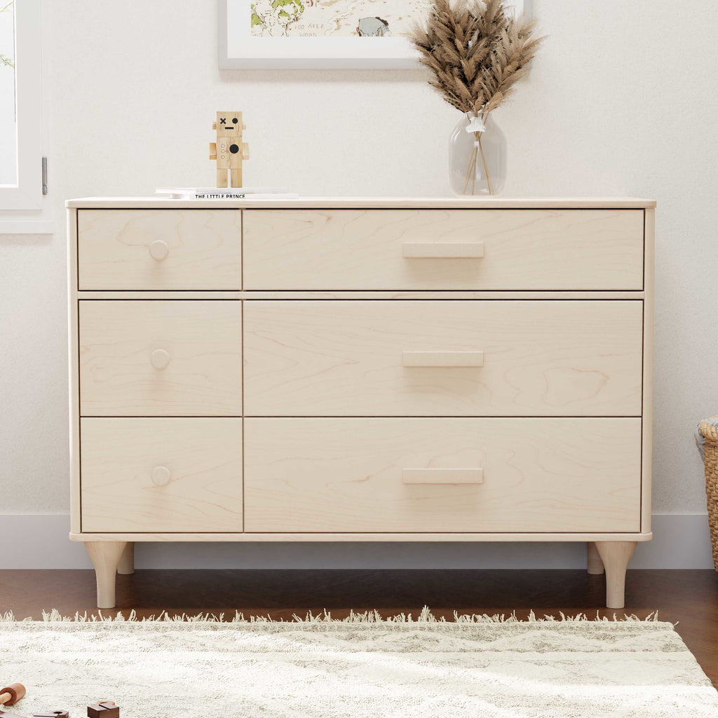 M9016NX,Babyletto,Lolly 6-Drawer Double Dresser  Assembled in Washed Natural