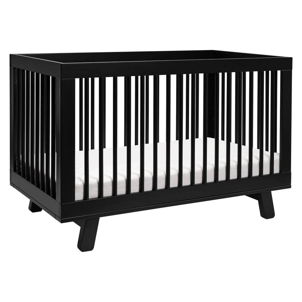 M4201B,Hudson 3-in-1 Convertible Crib w/Toddler Bed Conversion Kit in Black