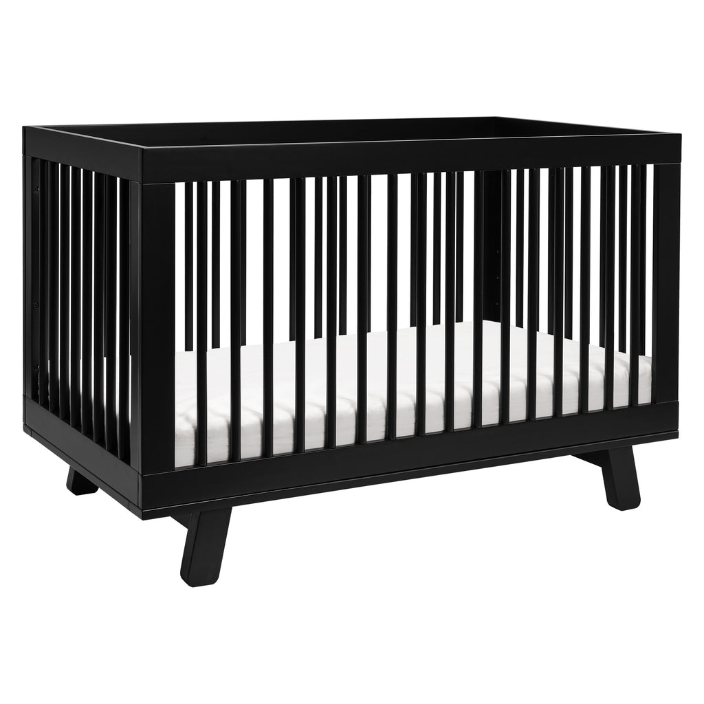 M4201B,Babyletto,Hudson 3-in-1 Convertible Crib w/Toddler Bed Conversion Kit in Black