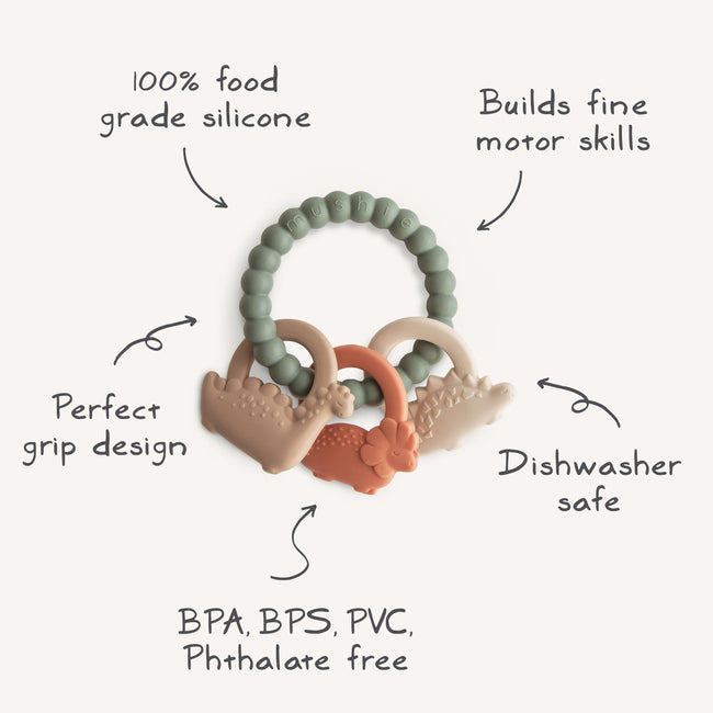 MTR-102, Mushie Teething Ring
