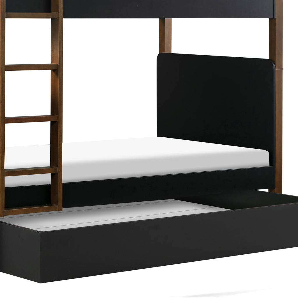 M18494BNL,Babyletto,TipToe Bunk Bed in Black and Natural Walnut