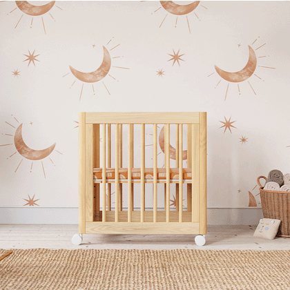 M23401N,Babyletto,Yuzu 8-in-1 Convertible Crib w/All-Stages Conversion Kits in Natural