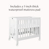 M6698W,Babyletto,Origami Mini Crib in White Finish