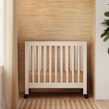 M6698NX,Babyletto,Origami Mini Crib in Washed Natural