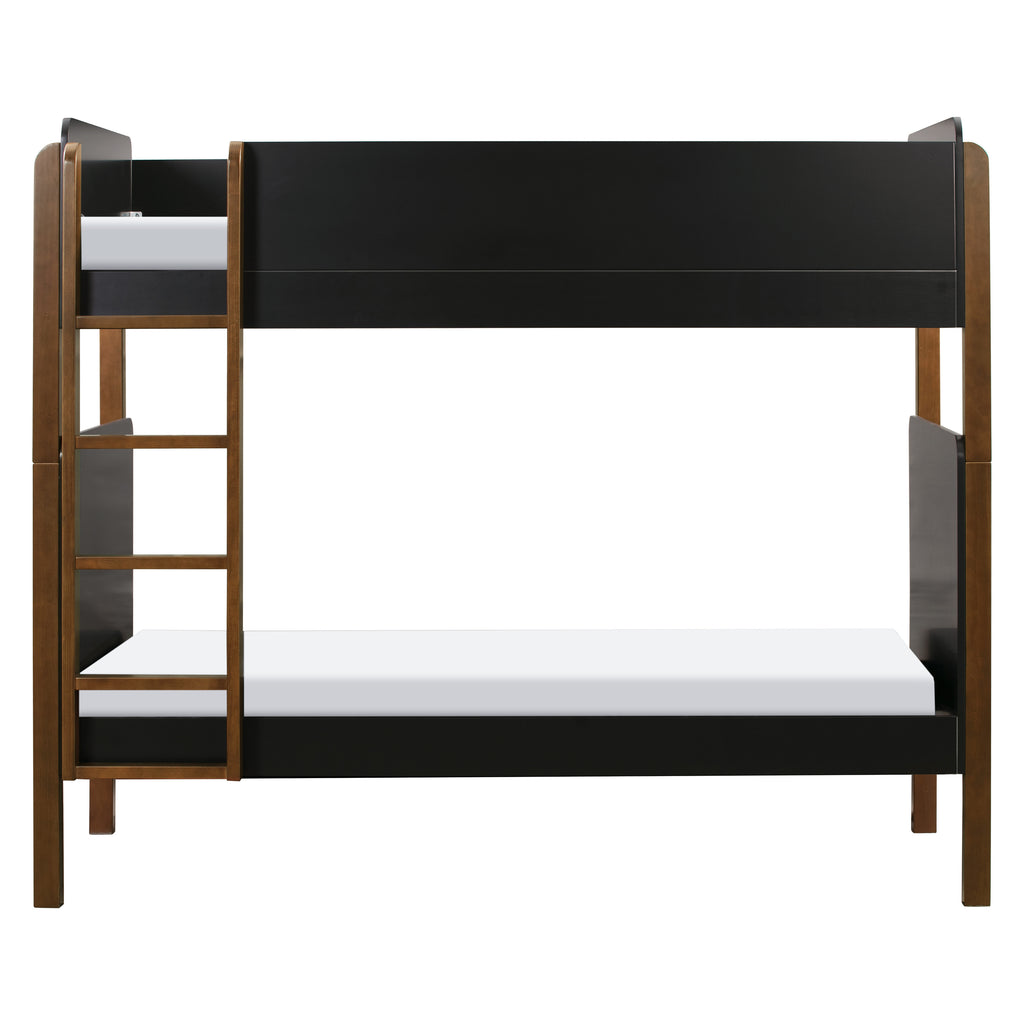 M18494BNL,Babyletto,TipToe Bunk Bed in Black and Natural Walnut