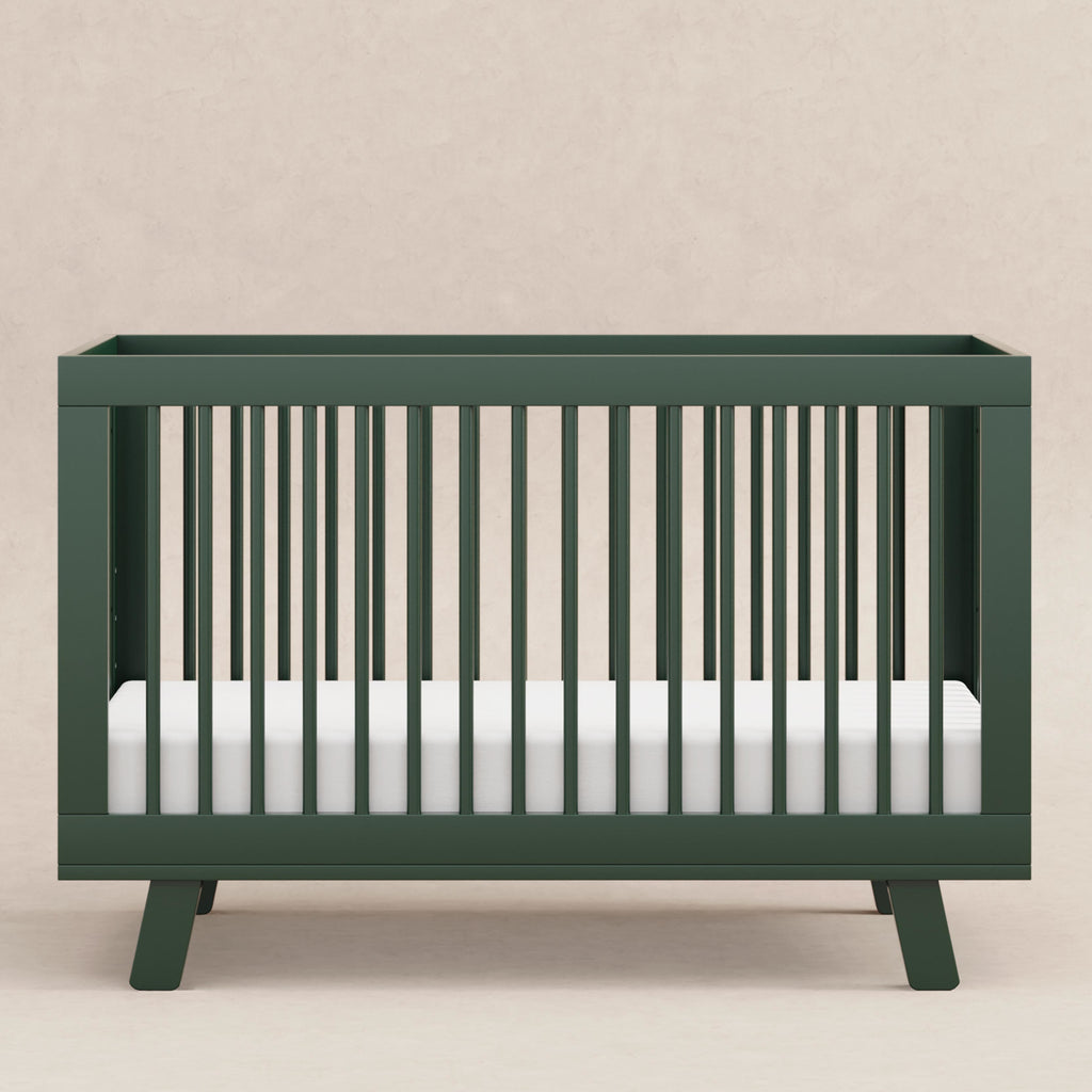 M4201FRGR,Babyletto,Hudson 3-in-1 Convertible Crib w/Toddler Bed Conversion Kit in Forest Green