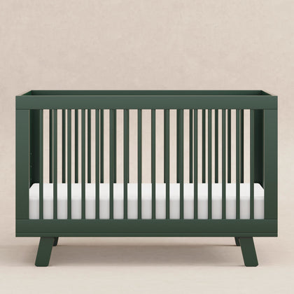 M4201FRGR,Hudson 3-in-1 Convertible Crib w/Toddler Bed Conversion Kit in Forest Green