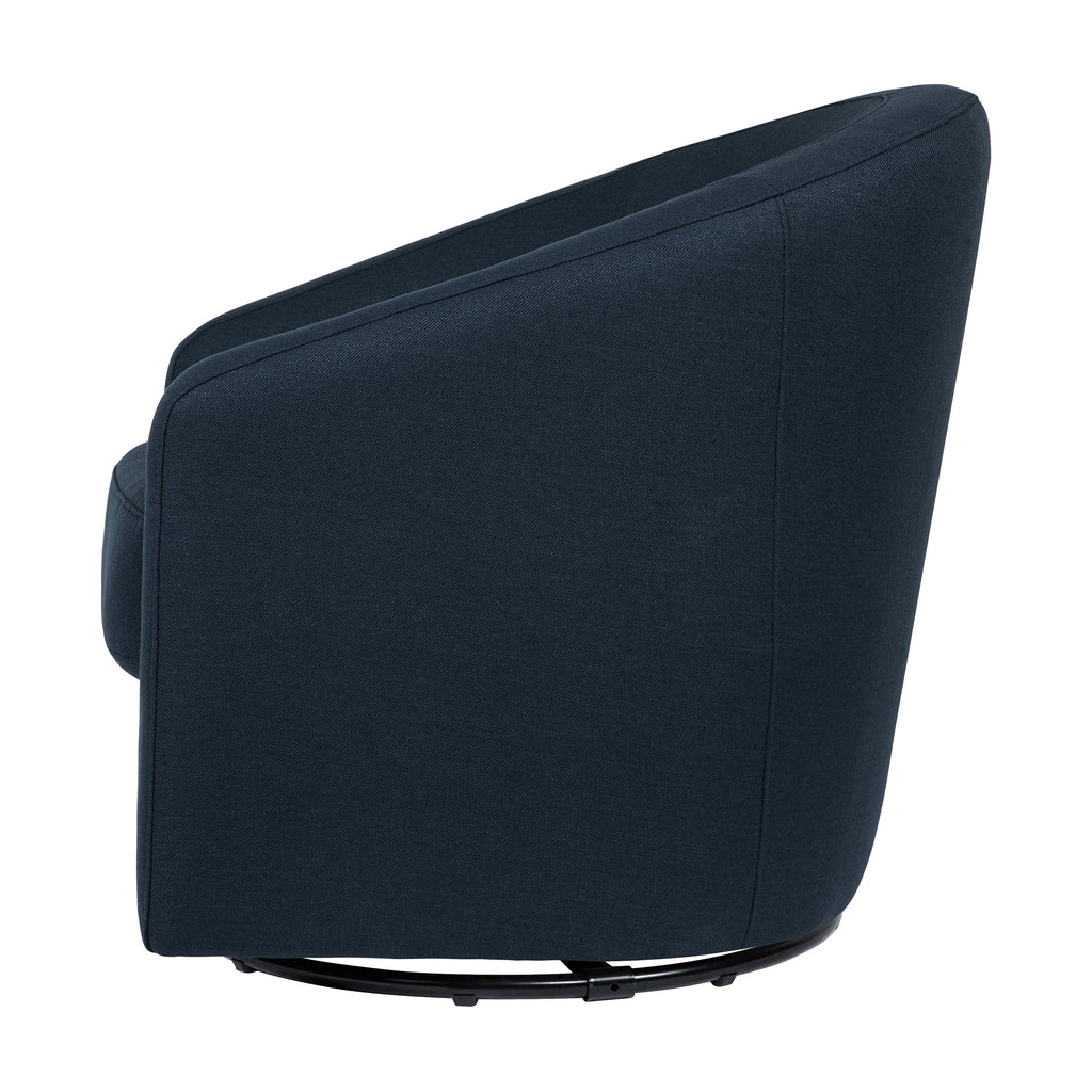 M5887PVET,Babyletto,Madison Swivel Glider in Performance Navy Eco-Twill