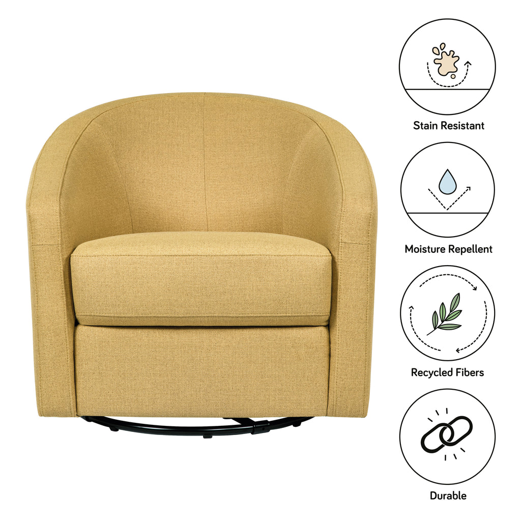 M5887PDET,Babyletto,Madison Swivel Glider in Performance Dijon Eco-Twill