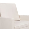 M20984PCMEWLB,Babyletto,Cali Pillowback Chair and a Half Glider in Performance Cream Eco-Weave w/ Light Wood Base