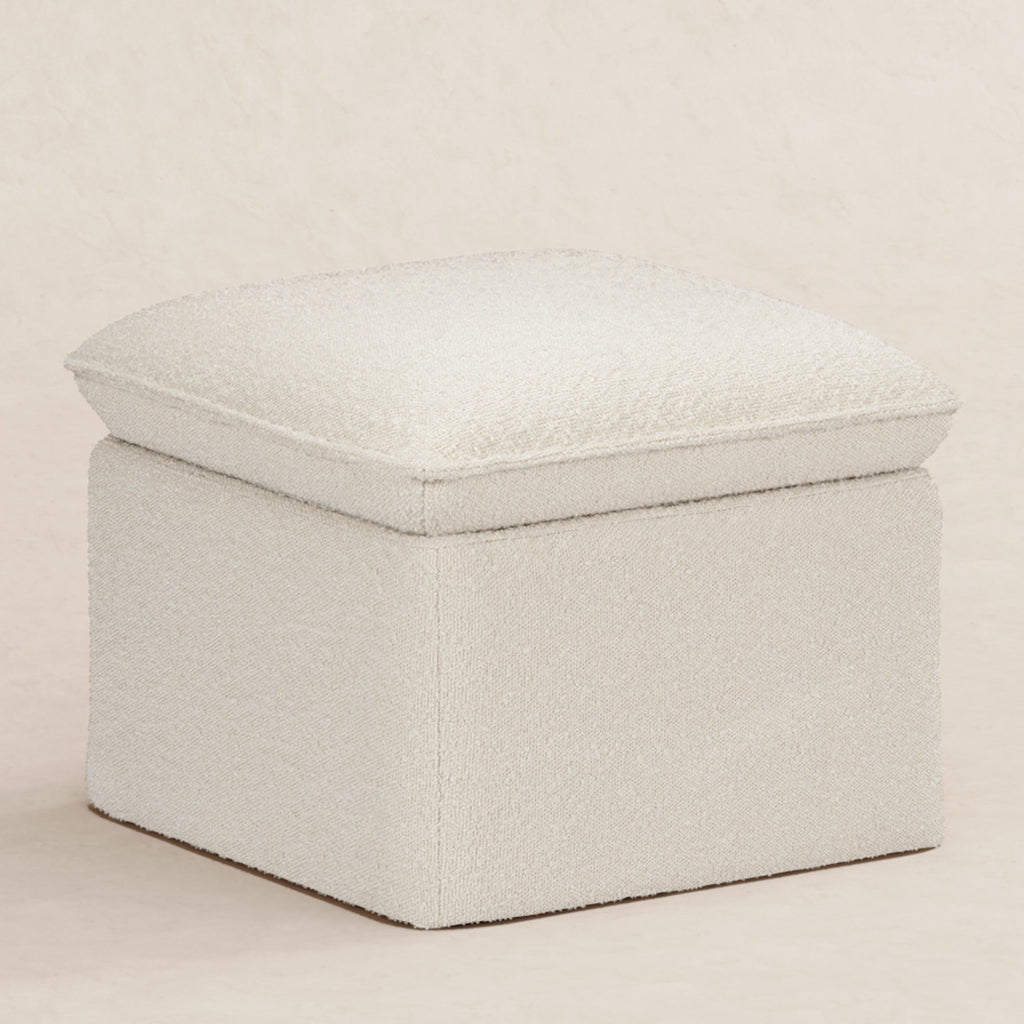 M20985WB,Babyletto,Cali Storage Ottoman in Ivory Boucle