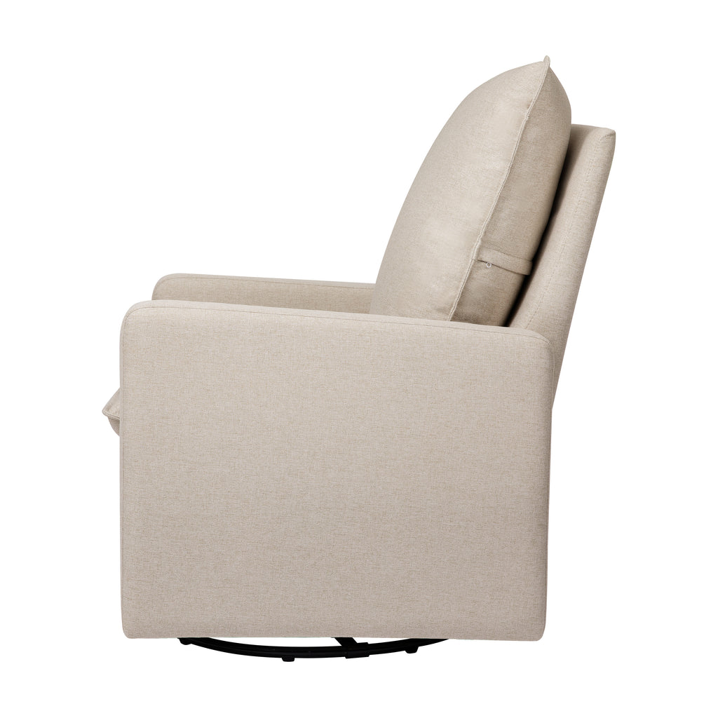 M20987PBEW,Babyletto,Cali Pillowback Swivel Glider in Performance Beach Eco-Weave