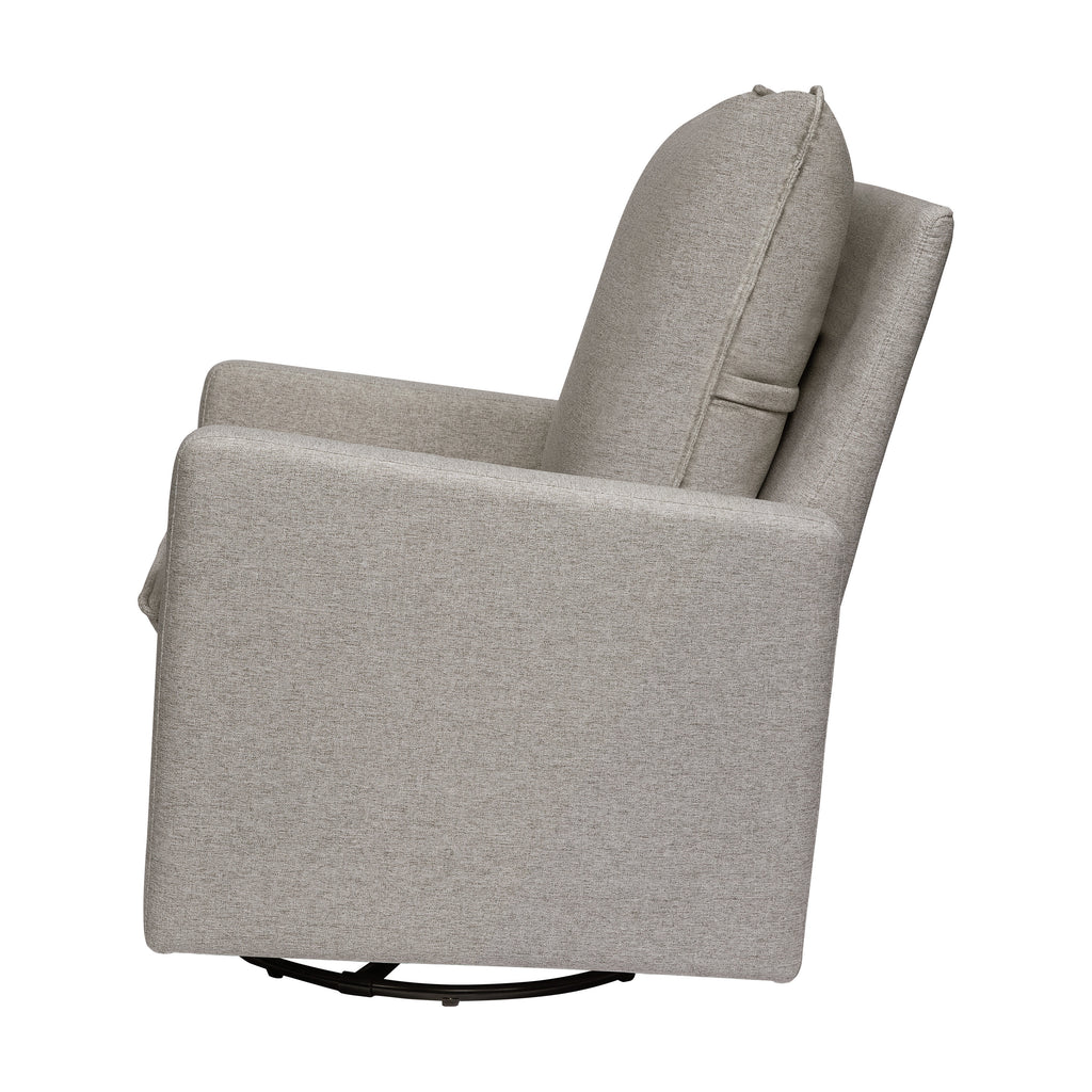 M20987PGEW,Babyletto,Cali Pillowback Swivel Glider in Performance Grey Eco-Weave