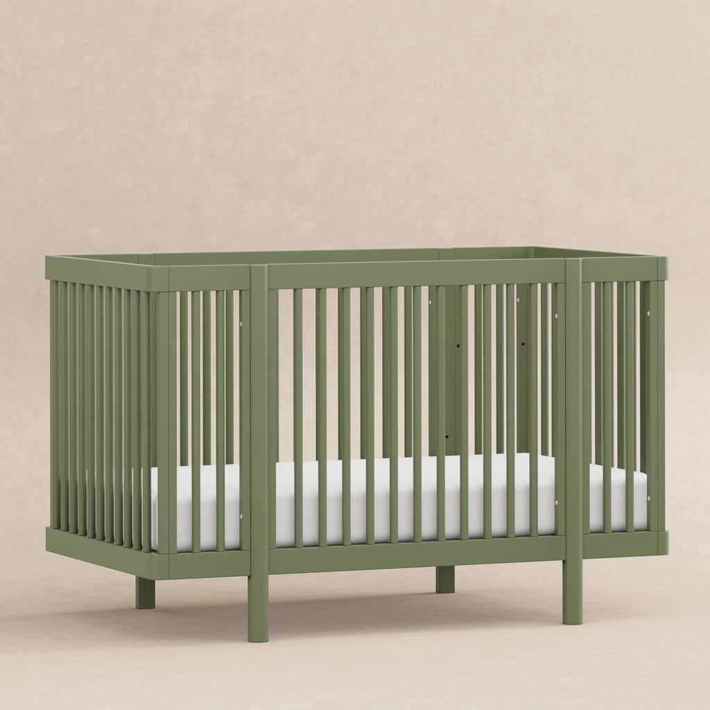 M29880OL,Babyletto,Pogo 8-in-1 Convertible Crib w/All-Stages Conversion Kits in Olive