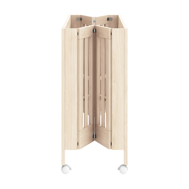 M6601NX,Babyletto,Maki Full-Size Folding Crib w/Toddler Bed Conversion Kit in Washed Natural