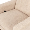 M20977CSG,Babyletto,Cali Flange Gliding Swivel Recliner in Chai Shearling