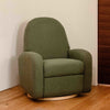 M23188OBLB,Babyletto,Nami Glider Recliner w/ Electronic Control and USB in Olive Boucle w/Light Wood Base