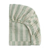 T30534,Babyletto,Moss Stripe Muslin All-Stages Bassinet Sheet in GOTS Certified Organic Cotton