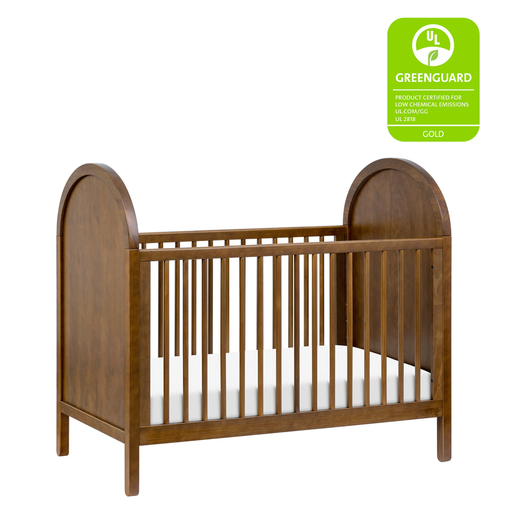 M25601NL,Babyletto,Bondi 3-in-1 Convertible Crib w/ Toddler Bed Kit in Natural Walnut