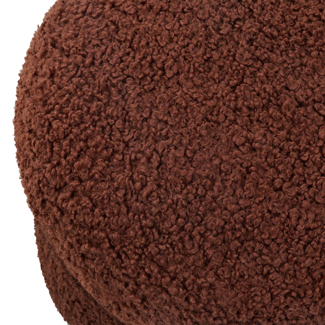 M31585RT,Babyletto Kids,Mini Mushroom Pouf in Rouge Teddy Loop