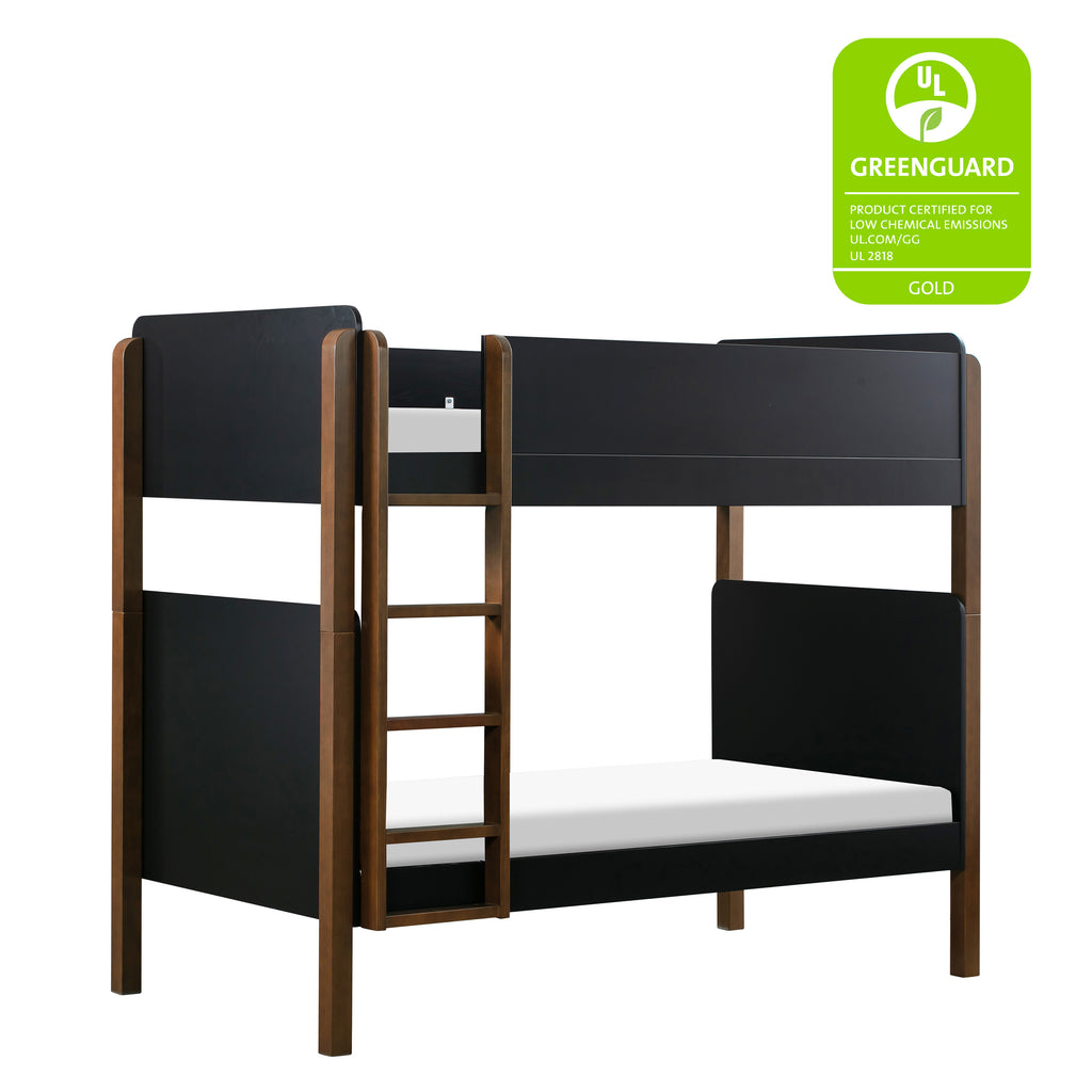 M18494BNL,Babyletto,TipToe Bunk Bed in Black and Natural Walnut