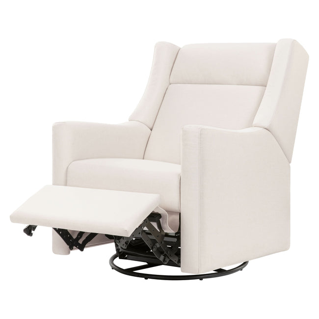 M11283PCMEW,Babyletto,Kiwi Deluxe Power Glider Recliner w/Heat&Massage in Performance Cream Eco-Weave