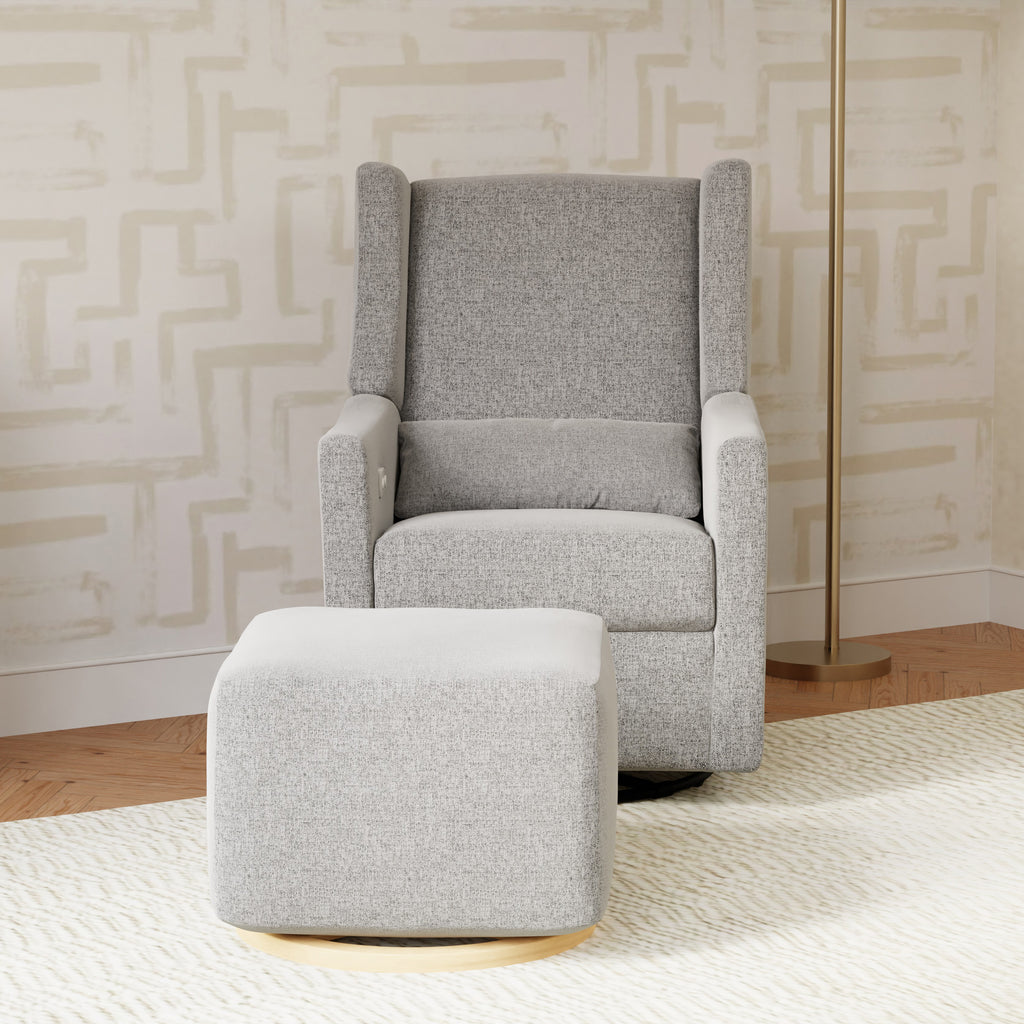 M11288PGEW,Kiwi Glider Recliner w/ Electronic Control and USB in Performance Grey Eco-Weave