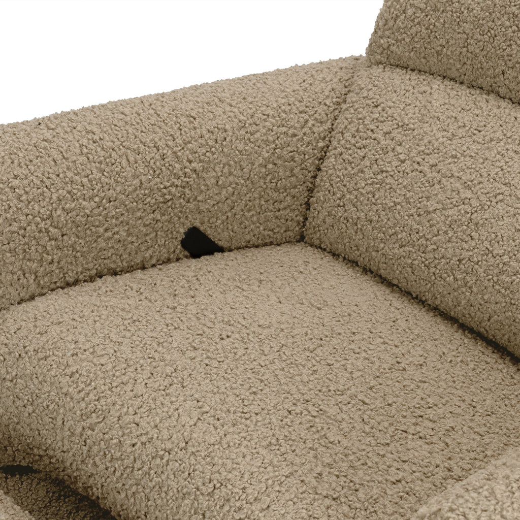 M30087LT,Babyletto,Rainbow Recliner and Swivel Glider in Latte Teddy Loop