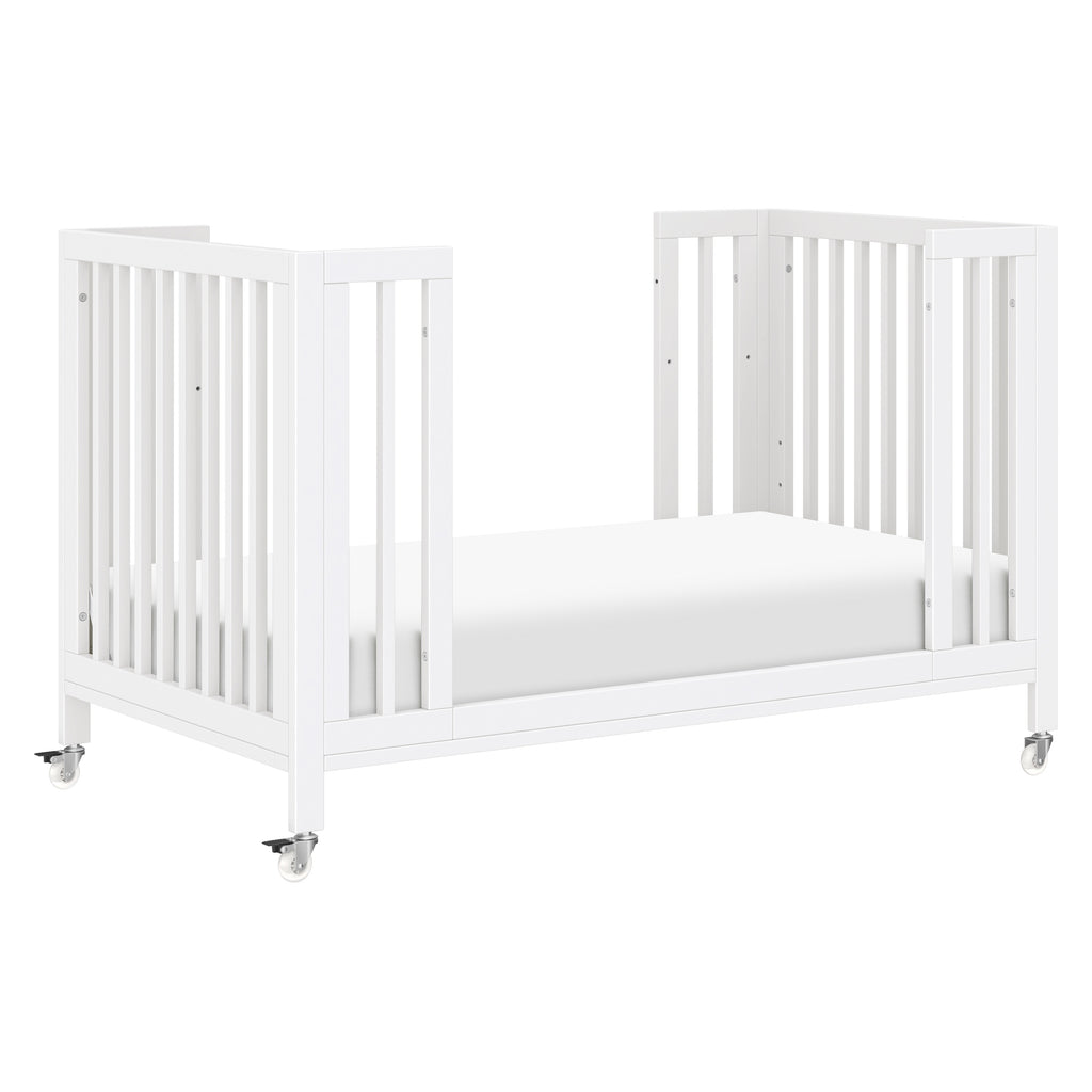M30880W,Babyletto,Rolli 9-in-1 Convertible All-Stages® Crib w/ Bassinet & Toddler Bed Kits in White