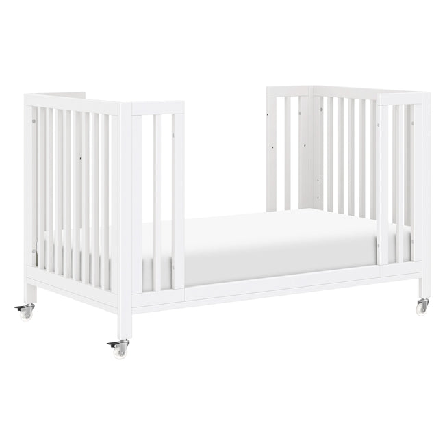 M30880W,Babyletto,Rolli 9-in-1 Convertible All-Stages® Crib w/ Bassinet & Toddler Bed Kits in White