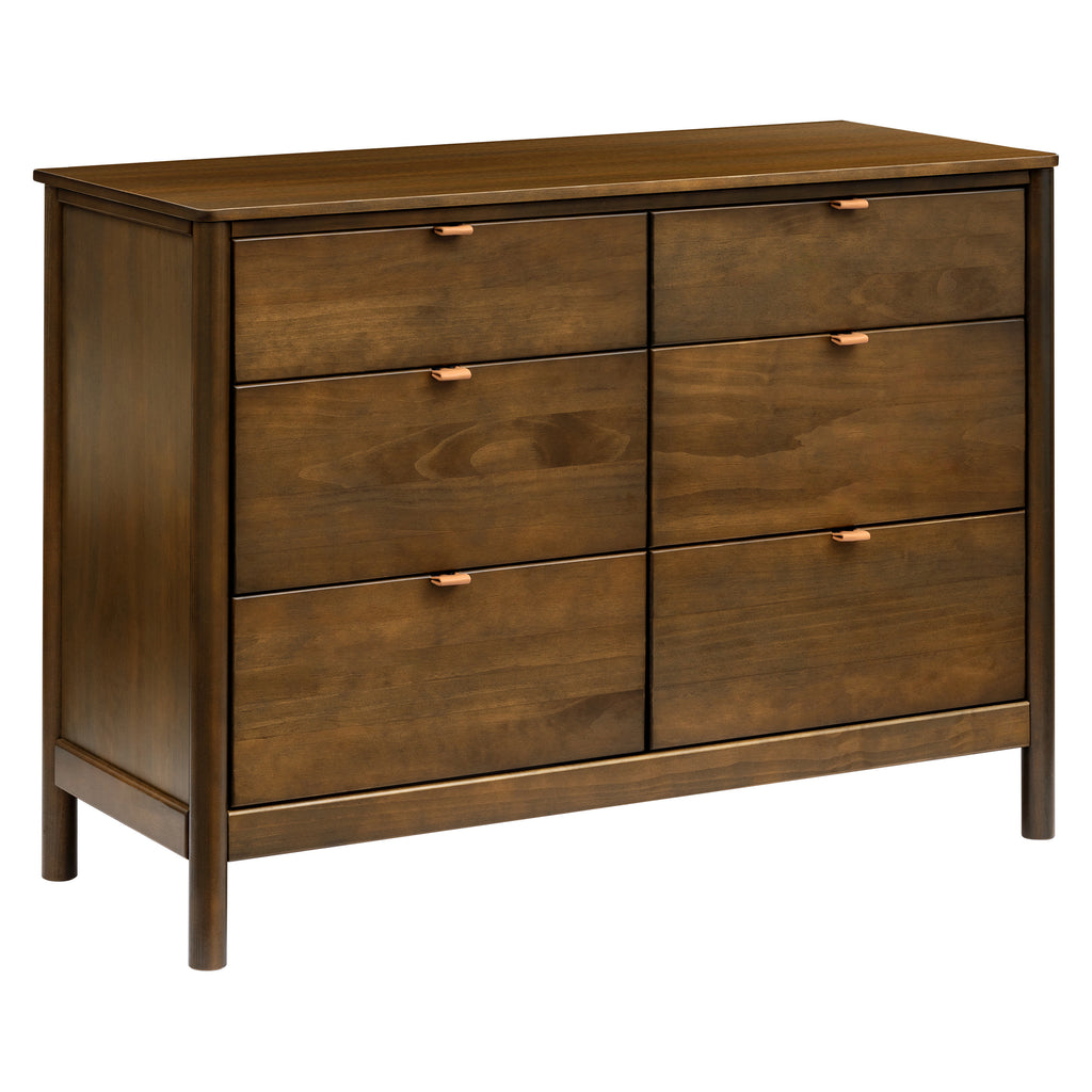 M25616NL,Babyletto,Bondi 6-Drawer Assembled Dresser in Natural Walnut