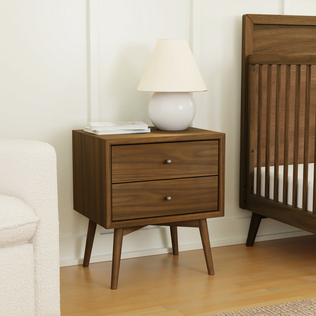 M15960NL,Babyletto,Palma Nightstand with USB Port  Assembled in Natural Walnut