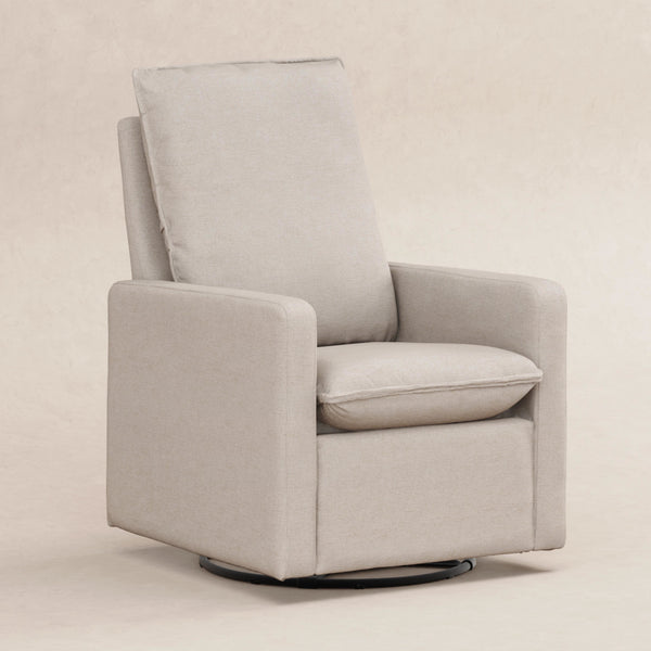 M20987PBEW,Babyletto,Cali Pillowback Swivel Glider in Performance Beach Eco-Weave