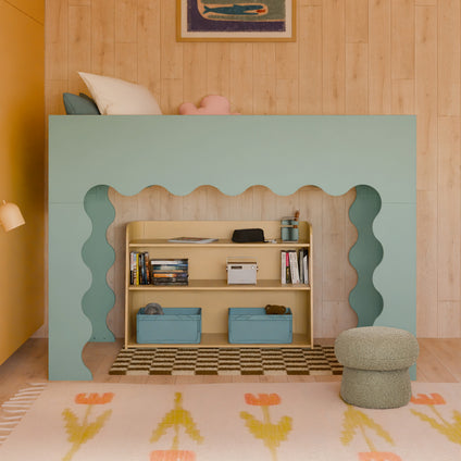 Lido Wave Convertible Low Loft Twin Bed
