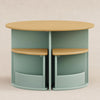 M31720LSHY,Babyletto Kids,Nessa Nesting Play Table in Light Sage and Honey
