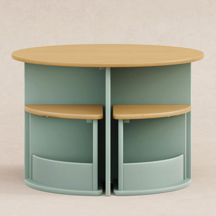 M31720LSHY,Babyletto Kids,Nessa Nesting Play Table in Light Sage and Honey