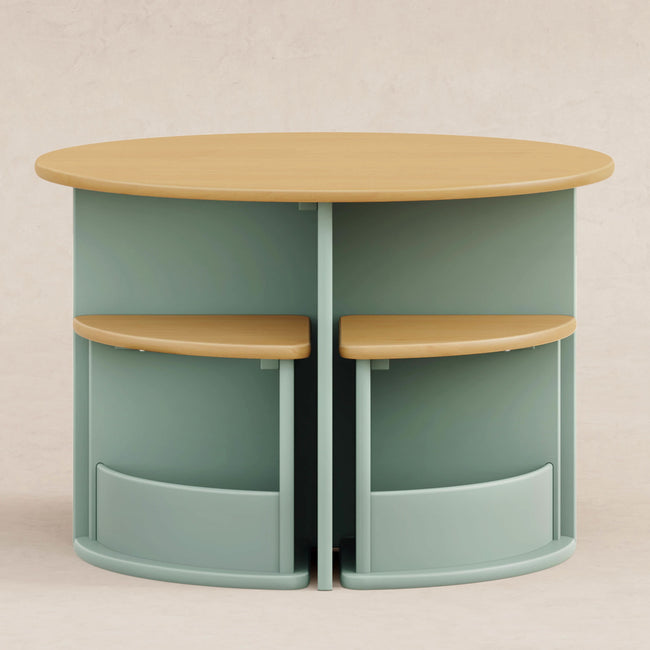 M31720LSHY,Babyletto Kids,Nessa Nesting Play Table in Light Sage and Honey