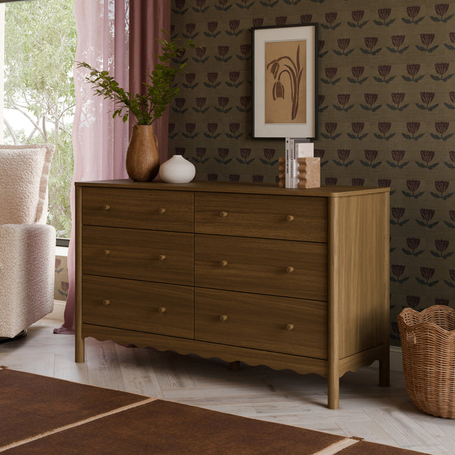 M27916NL,Babyletto,Swell 6-Drawer Assembled Dresser in Natural Walnut