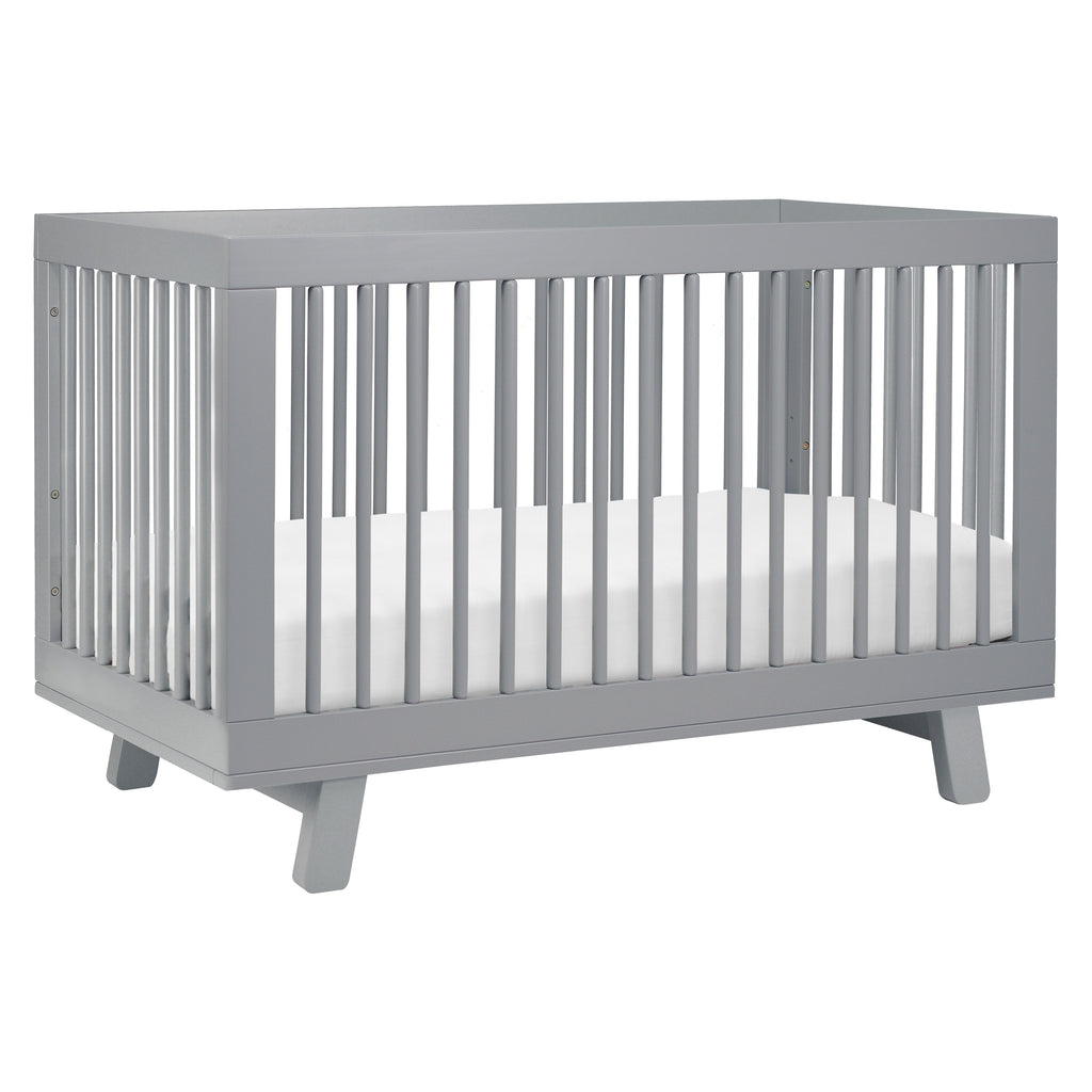 M4201G,Babyletto,Hudson 3-in-1 Convertible Crib w/Toddler Bed Conversion Kit in Grey Finish