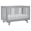 M4201G,Babyletto,Hudson 3-in-1 Convertible Crib w/Toddler Bed Conversion Kit in Grey Finish