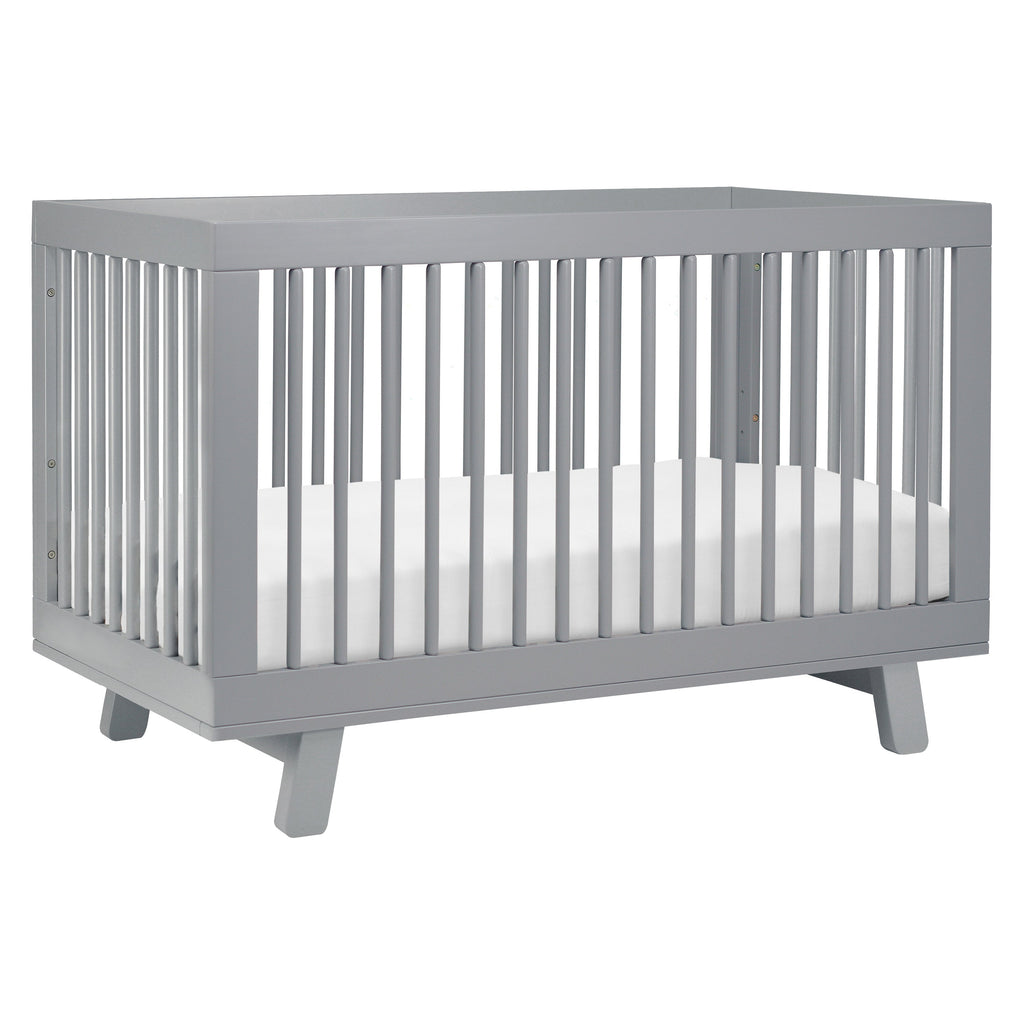 M4201G,Hudson 3-in-1 Convertible Crib w/Toddler Bed Conversion Kit in Grey Finish